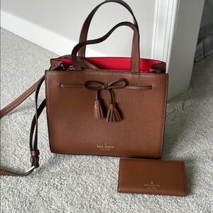 Kate Spade Hayes Small Satchel w/ matching wallet